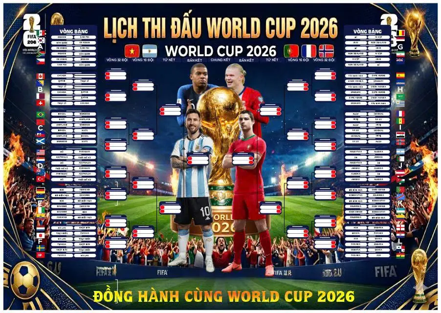 OK9: Lịch World Cup 2026 giờ Việt Nam & VTV trực tiếp 5 OK9: Lịch World Cup 2026 giờ Việt Nam & VTV trực tiếp